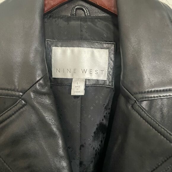 Black maxi leather coat - Picture 11 of 11